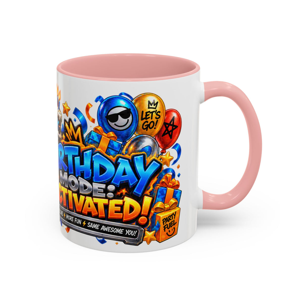 Festora Robot Birthday Mug – Birthday Mode Activated Coffee Cup