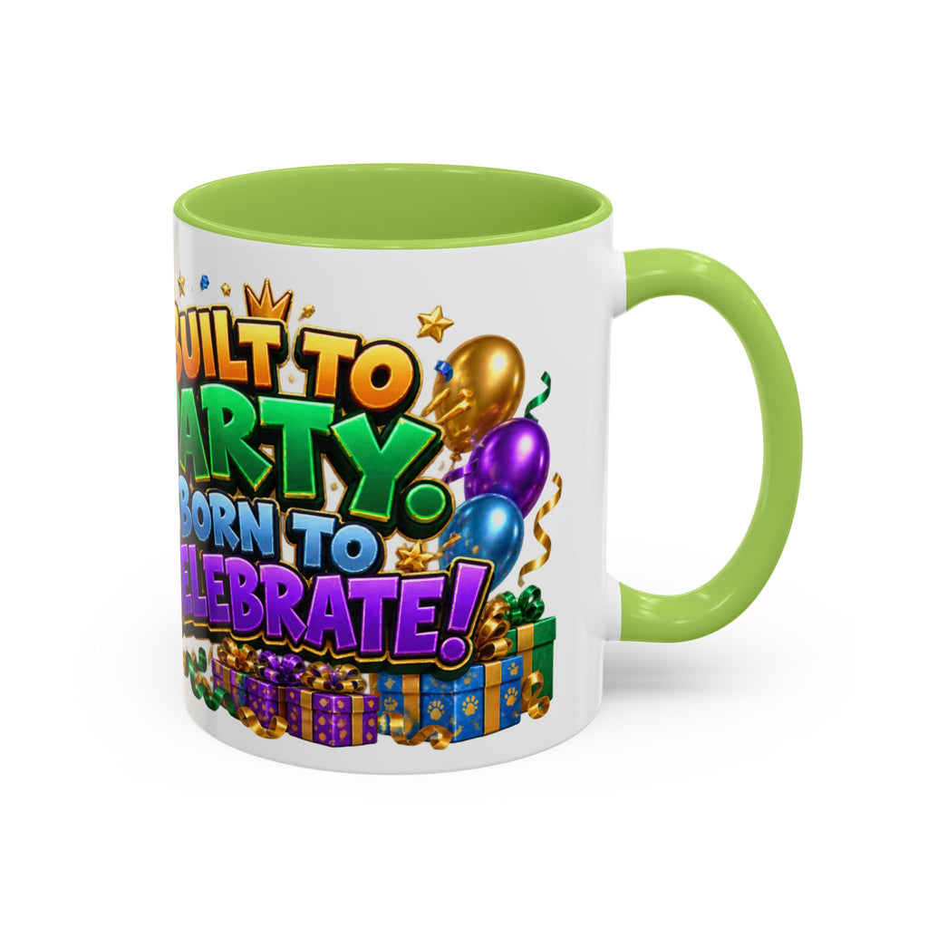 Built to Party English Bulldog Birthday White Mug
