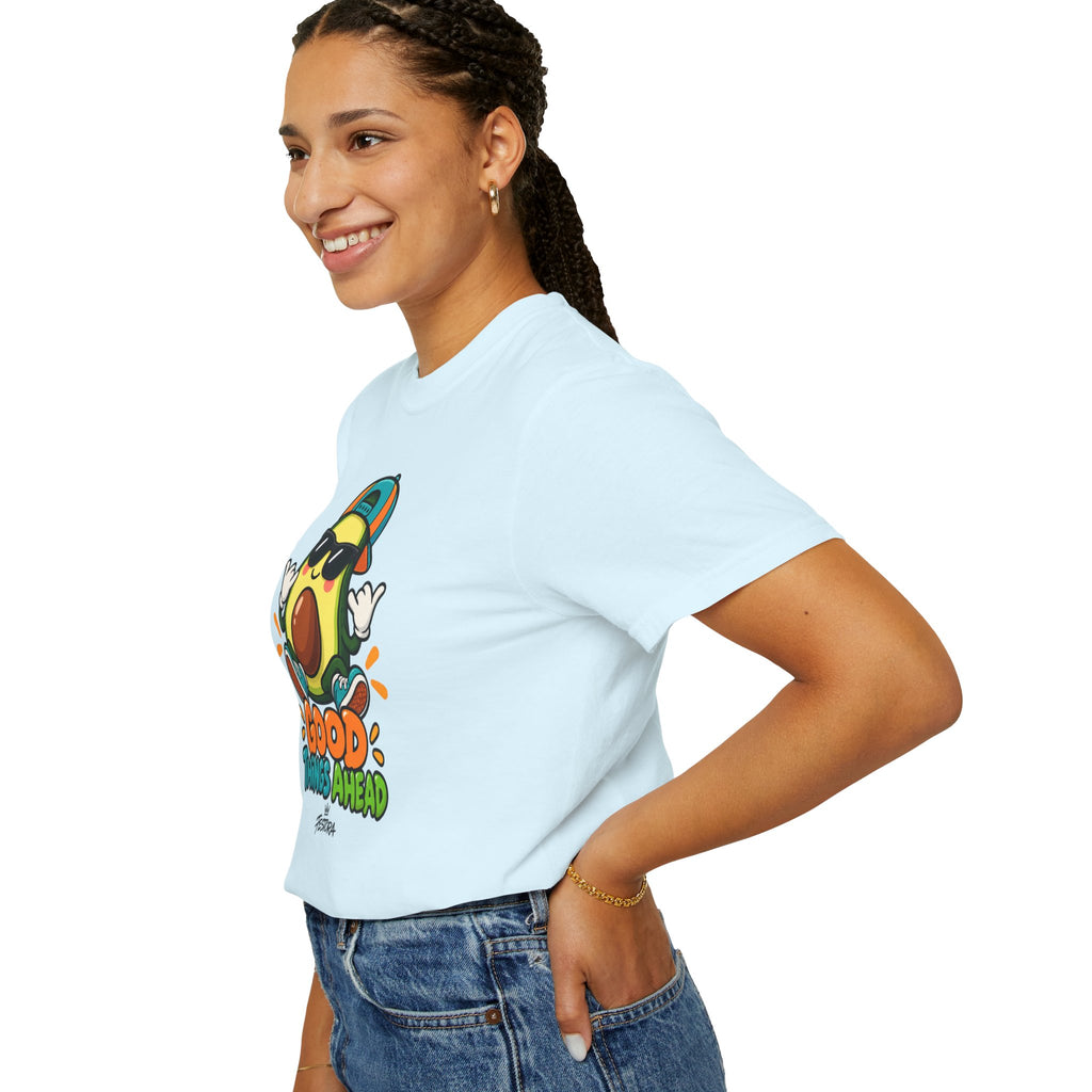 Good Things Ahead Avocado Graphic T-Shirt | Festora Everyday