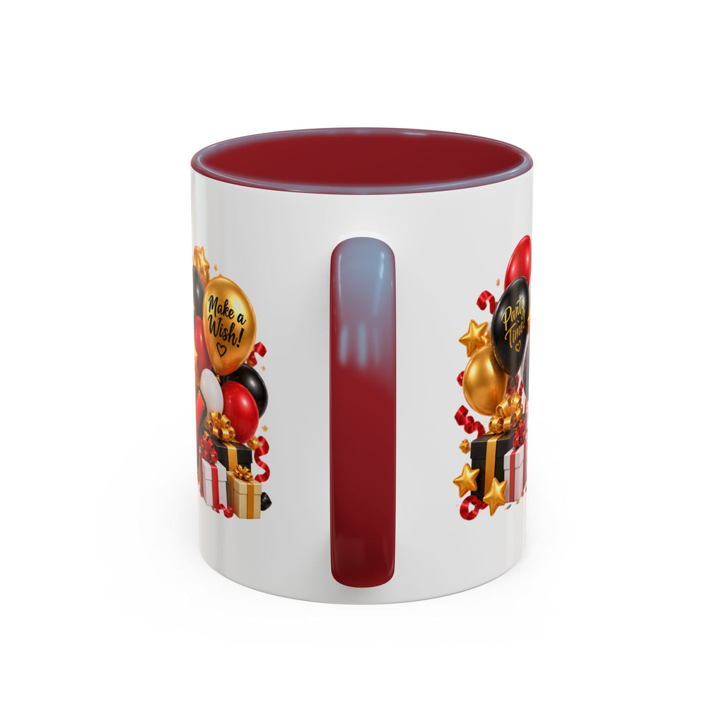 Happy Birthday Rhino Mug – Colorful 3D Birthday Gift – White Coffee Mug