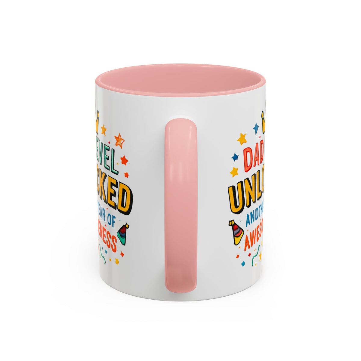 Dad Level Unlocked Coffee Mug – Funny Father’s Day 11/15oz Accent Mug