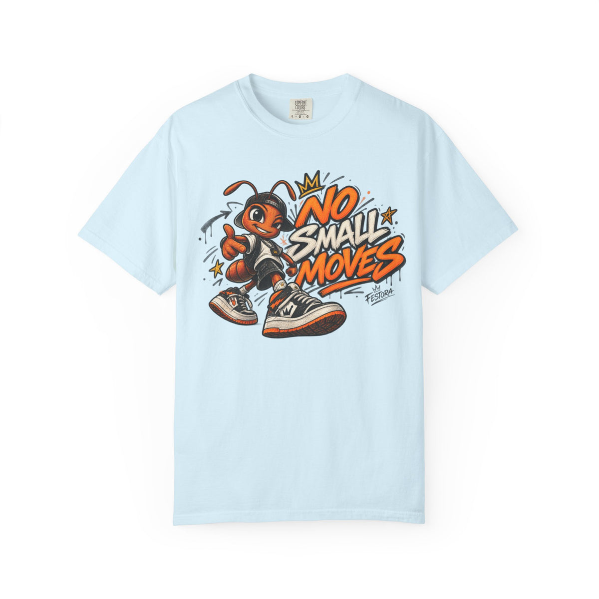 No Small Moves T-Shirt — Retro Sneaker Character Graphic Tee