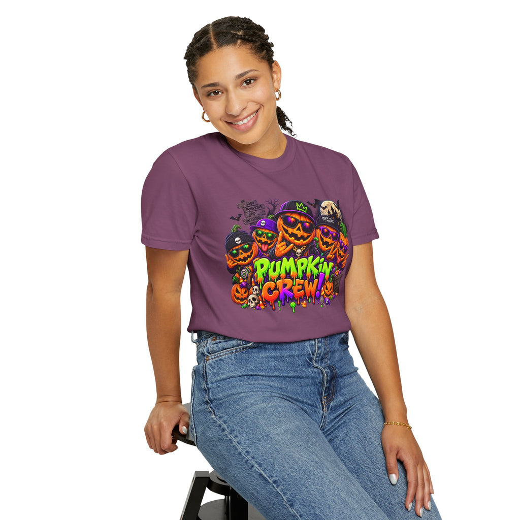 Pumpkin Crew Halloween T-Shirt – Funny Jack O’ Lantern Graphic Tee