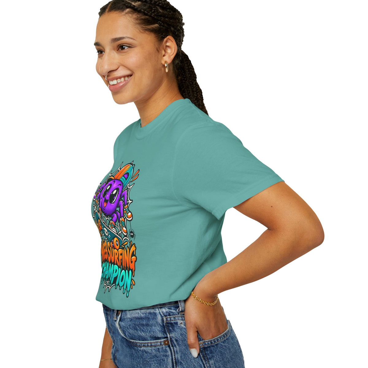 Web Surfing Champion – Cute Halloween Spider T-Shirt