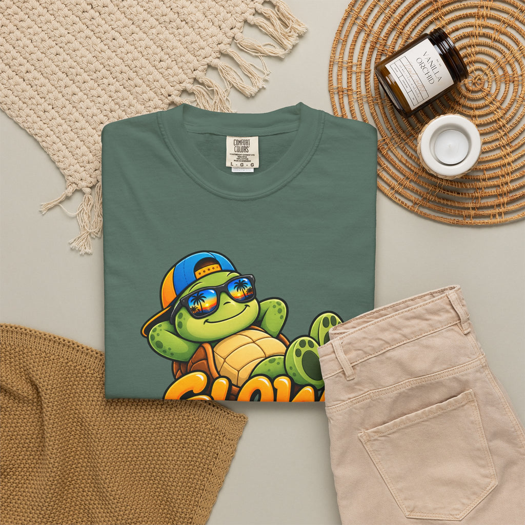 Slow Down, Life Is Good – Turtle Graphic T-Shirt | Festora Everyday