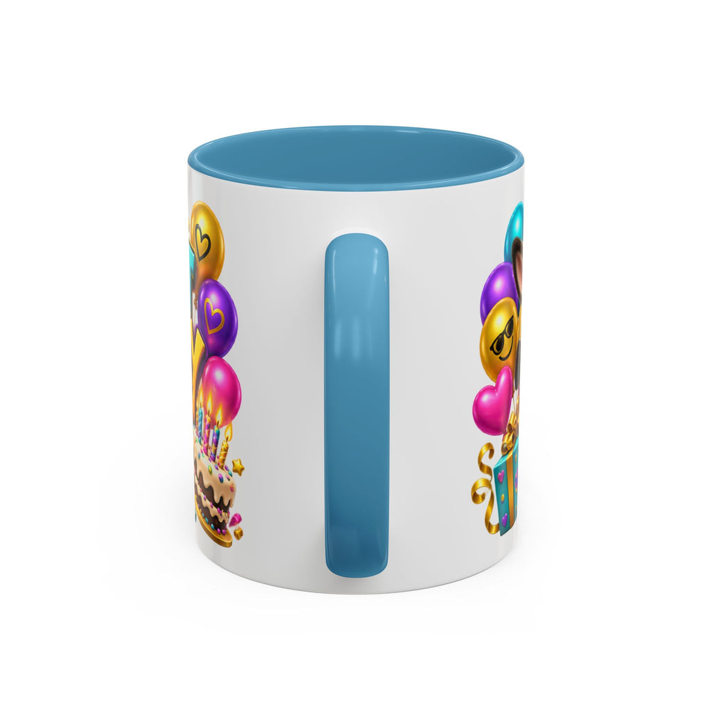 Kickin’ It Birthday Style Donkey White Mug – Funny Happy Birthday Party Cup, Cute Colorful Gift