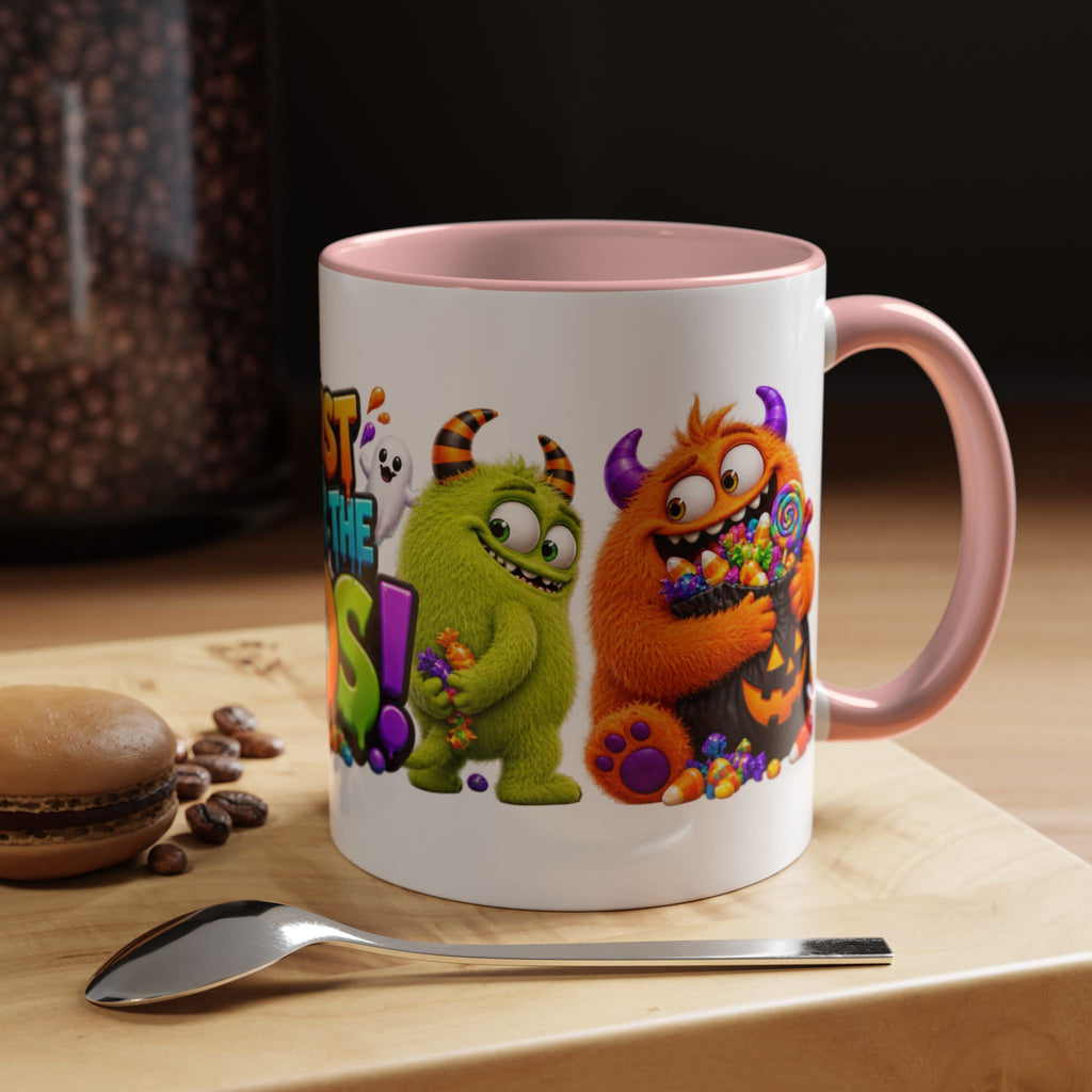I’m Just Here for the Boos Funny Halloween Monster White Mug