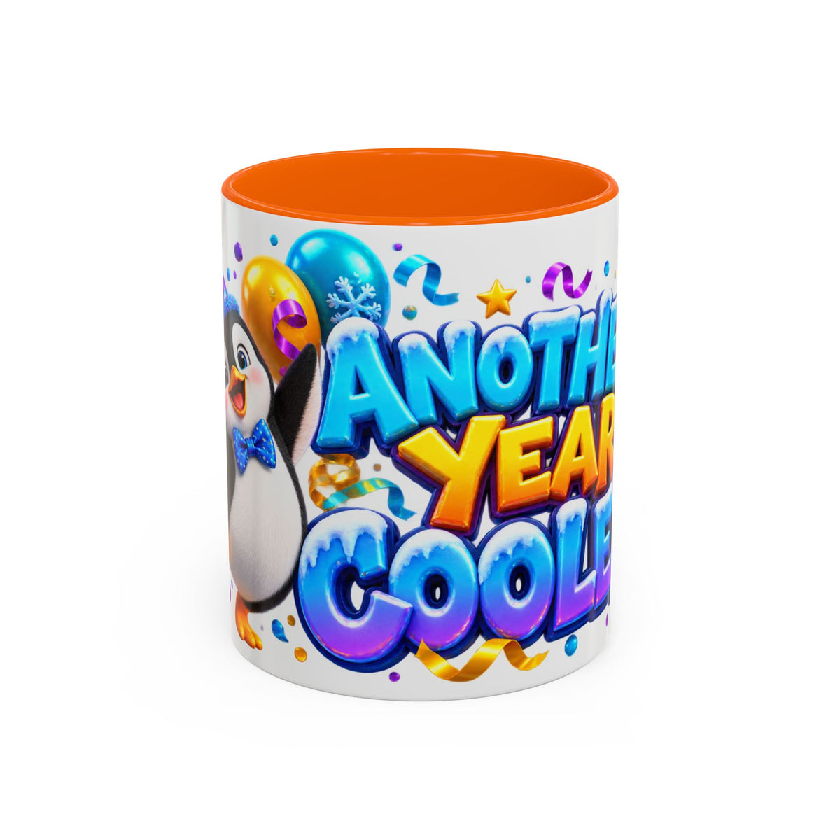 Another Year Cooler Penguin Birthday White Mug