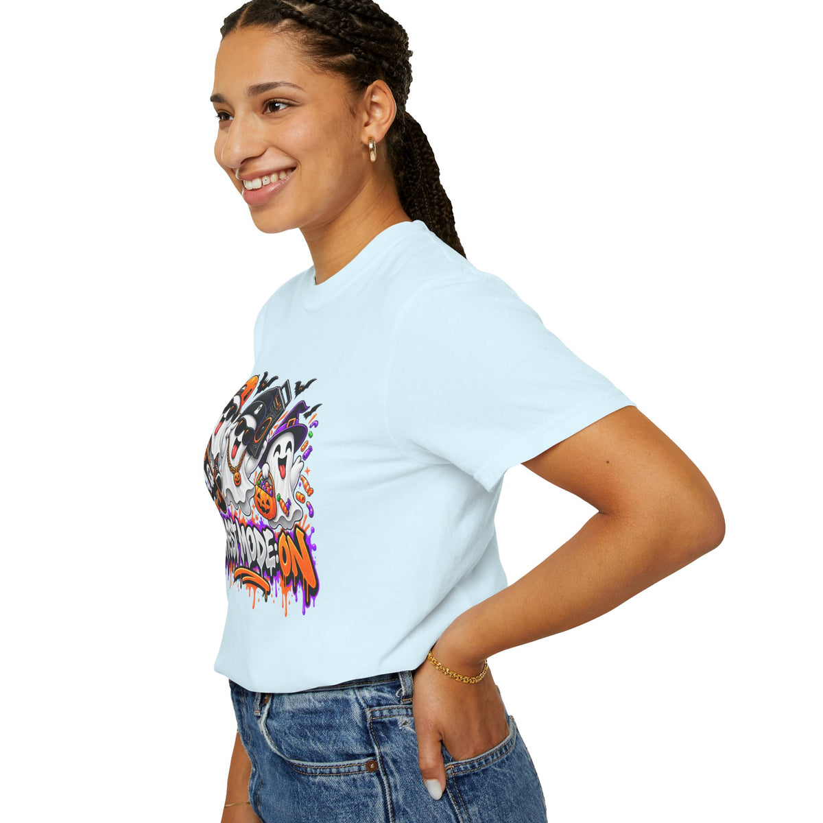 Ghost Mode: ON – Halloween Ghosts Graphic T-Shirt
