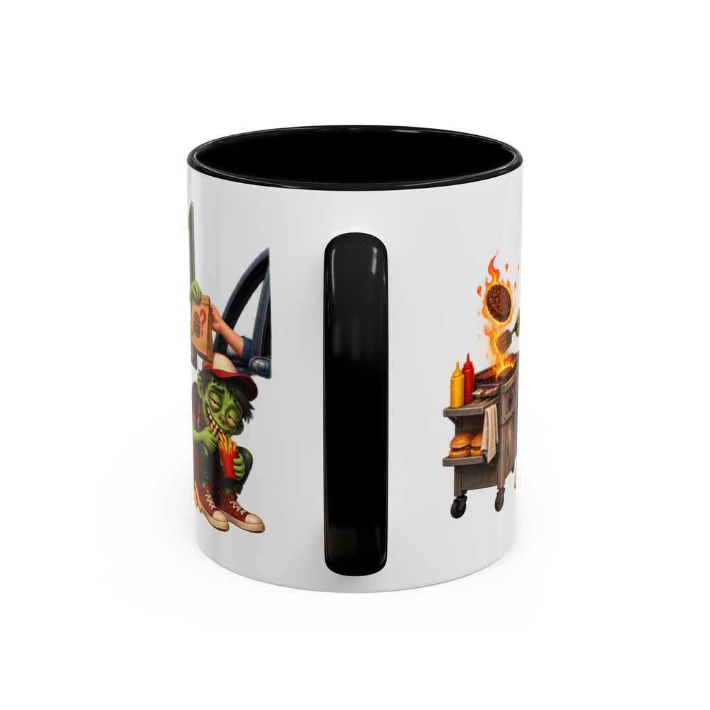 Dead End Job Still Hungry Funny Zombie Halloween White Mug