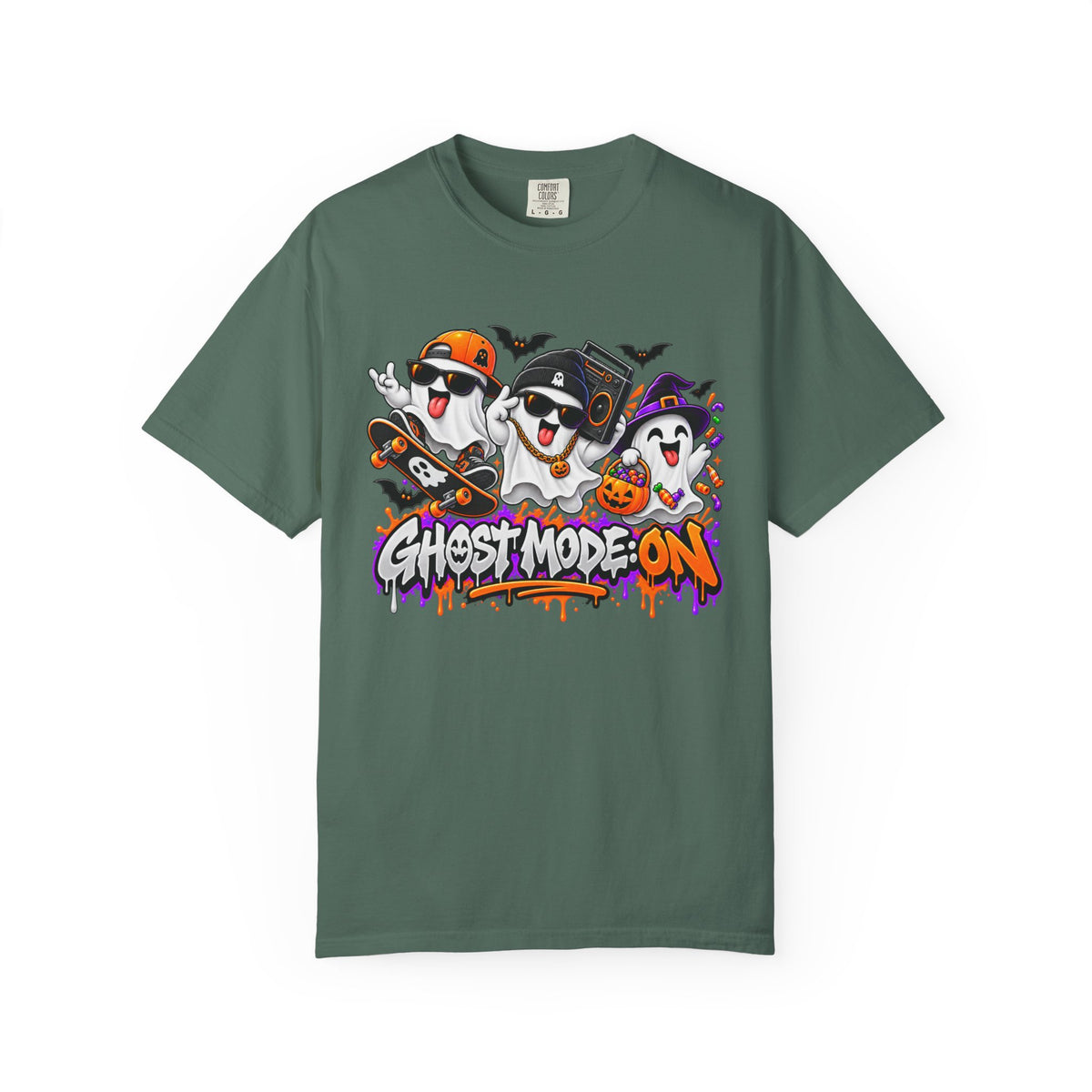 Ghost Mode: ON – Halloween Ghosts Graphic T-Shirt