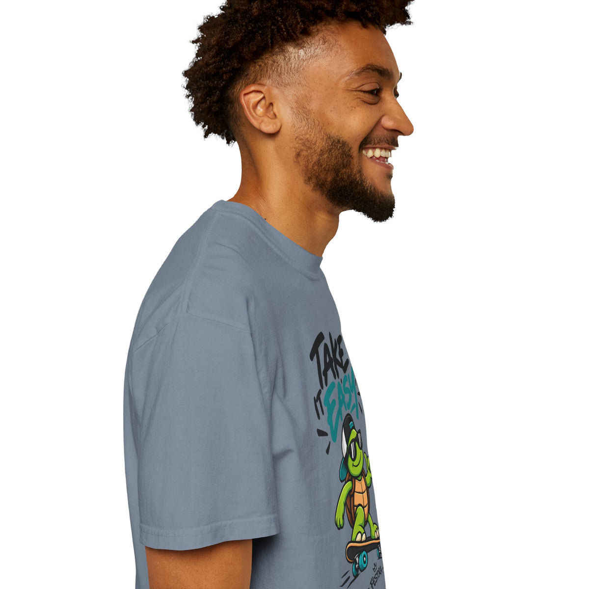 Take It Easy Skate Turtle Graphic T-Shirt | Festora Everyday