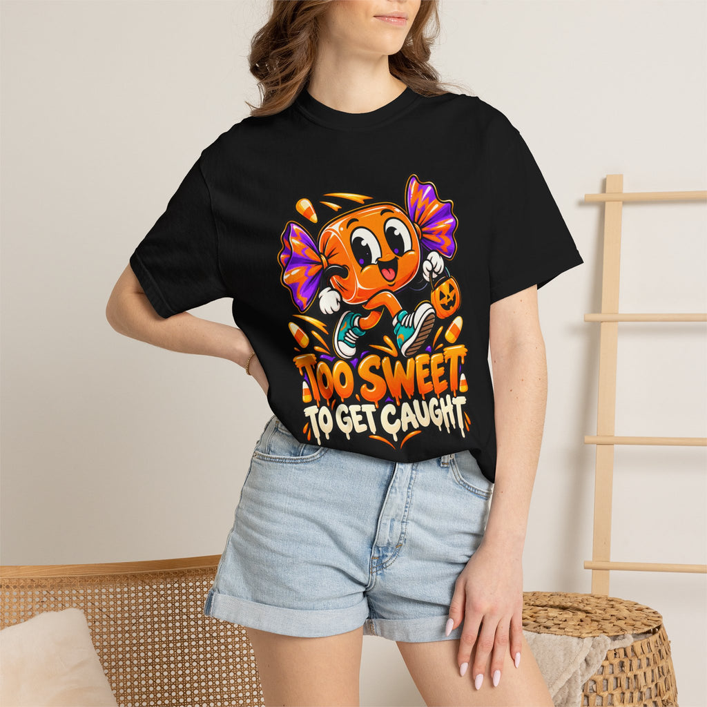 Too Sweet to Get Caught – Cute Halloween Candy T-Shirt