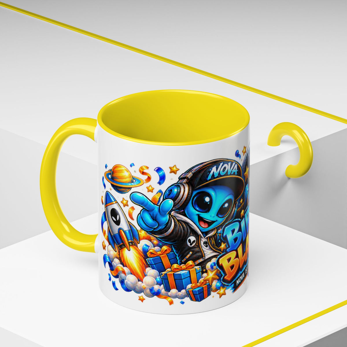 Festora Alien Birthday Mug – Birthday Blast Off Coffee Cup