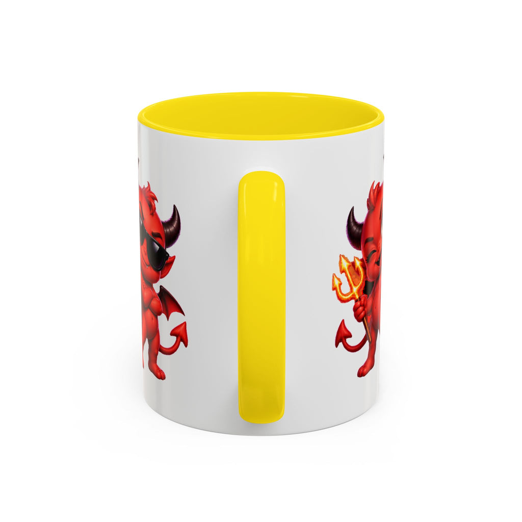 Raise a Little Hell Cute Devils Halloween White Mug