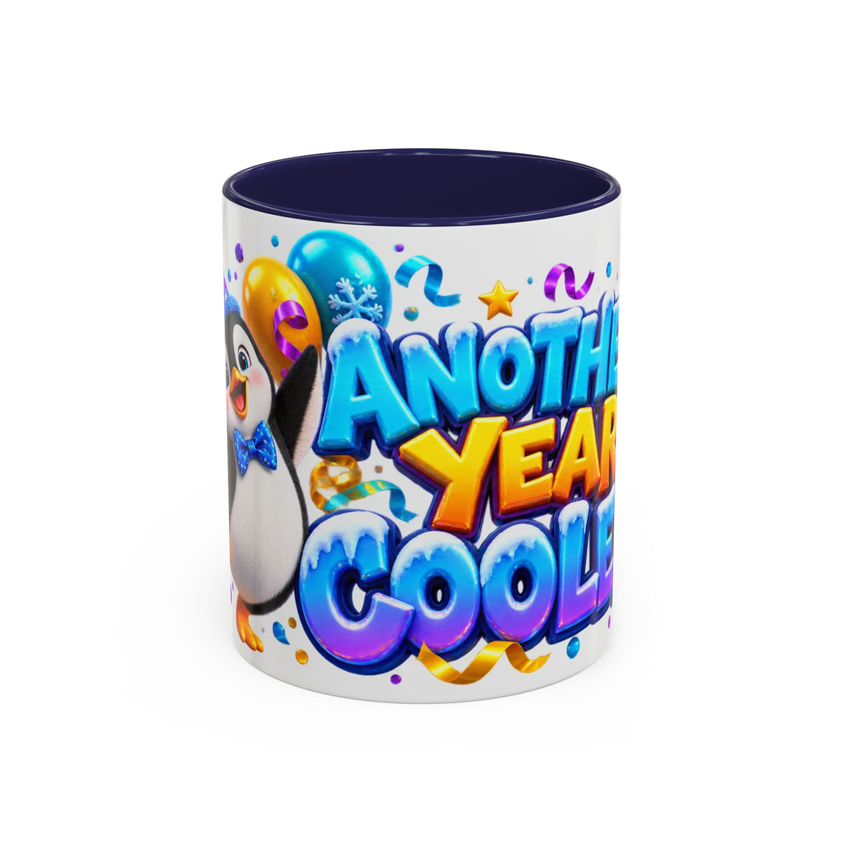 Another Year Cooler Penguin Birthday White Mug