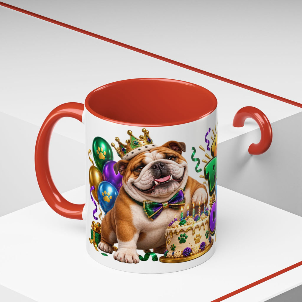 Built to Party English Bulldog Birthday White Mug