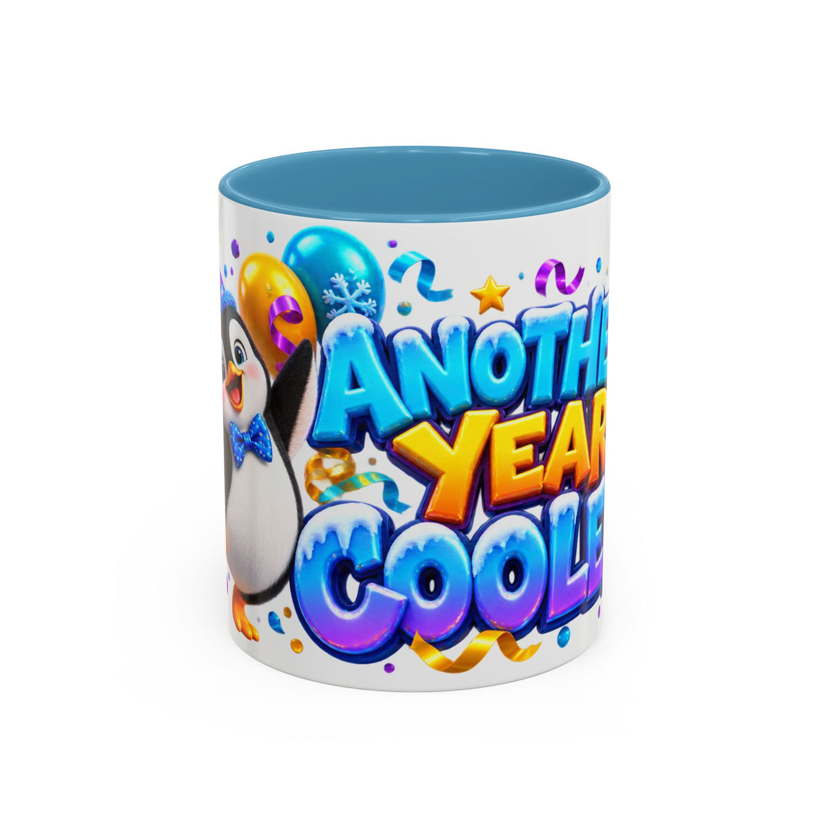 Another Year Cooler Penguin Birthday White Mug
