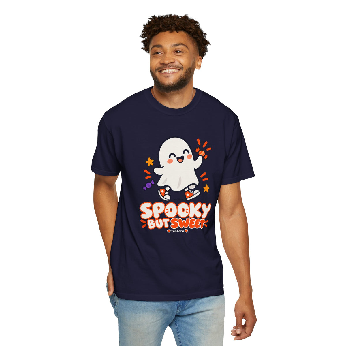 Spooky but Sweet Ghost T-Shirt | Cute Halloween Graphic Tee
