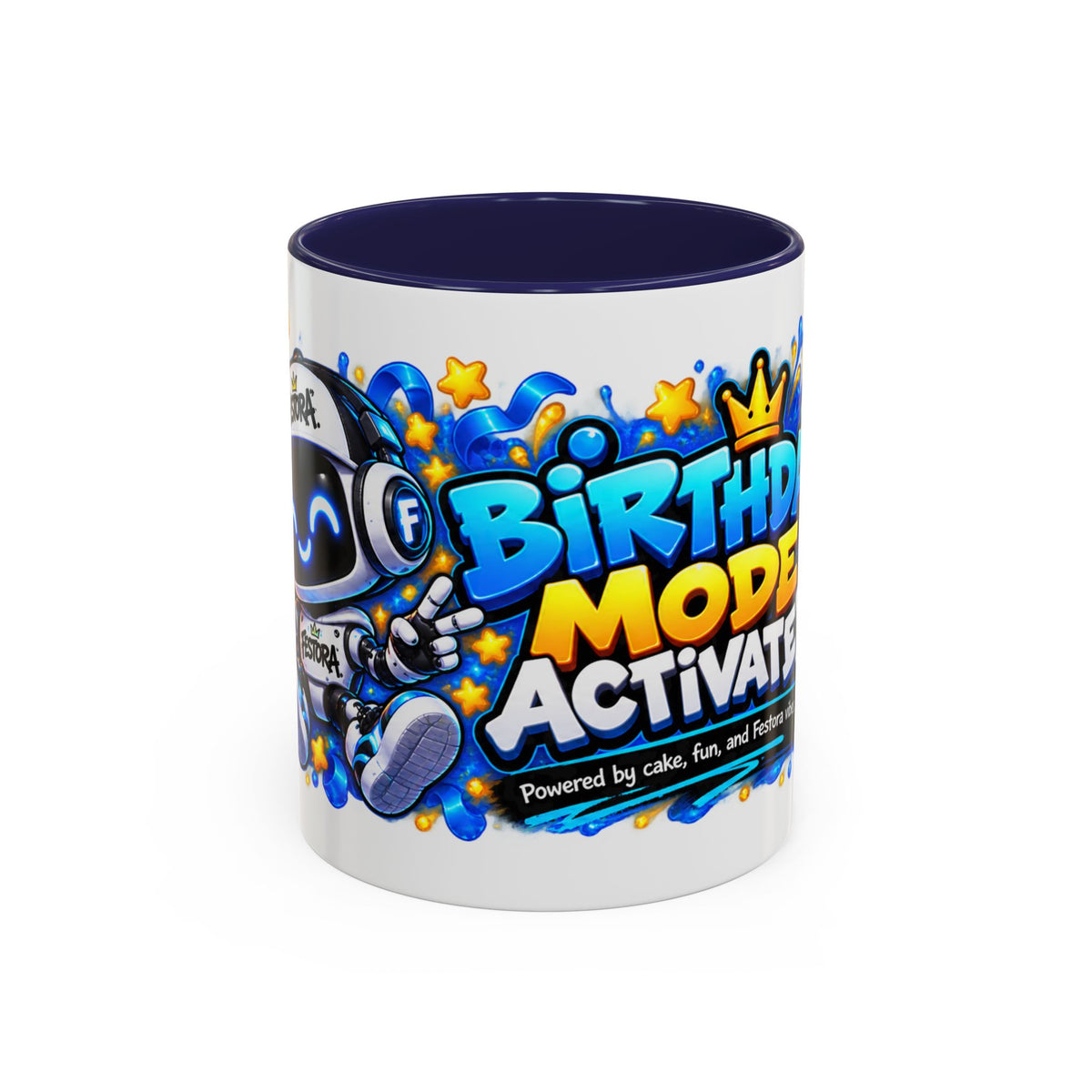 Festora Bot Birthday Mug – Birthday Mode Activated Robot Coffee Cup