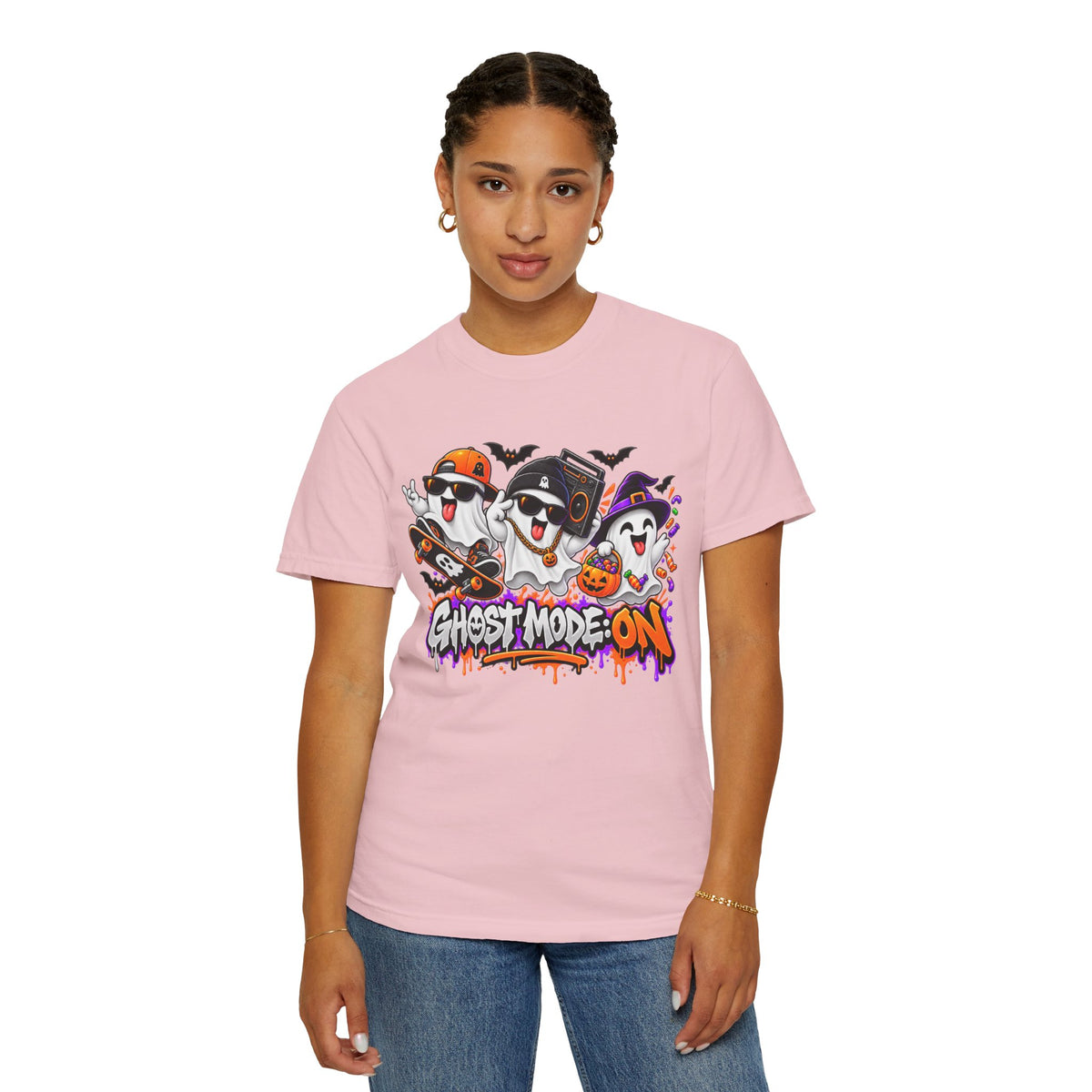 Ghost Mode: ON – Halloween Ghosts Graphic T-Shirt