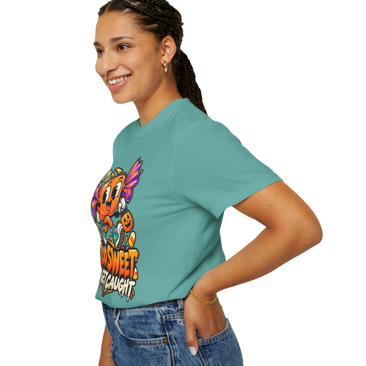 Too Sweet to Get Caught – Cute Halloween Candy T-Shirt