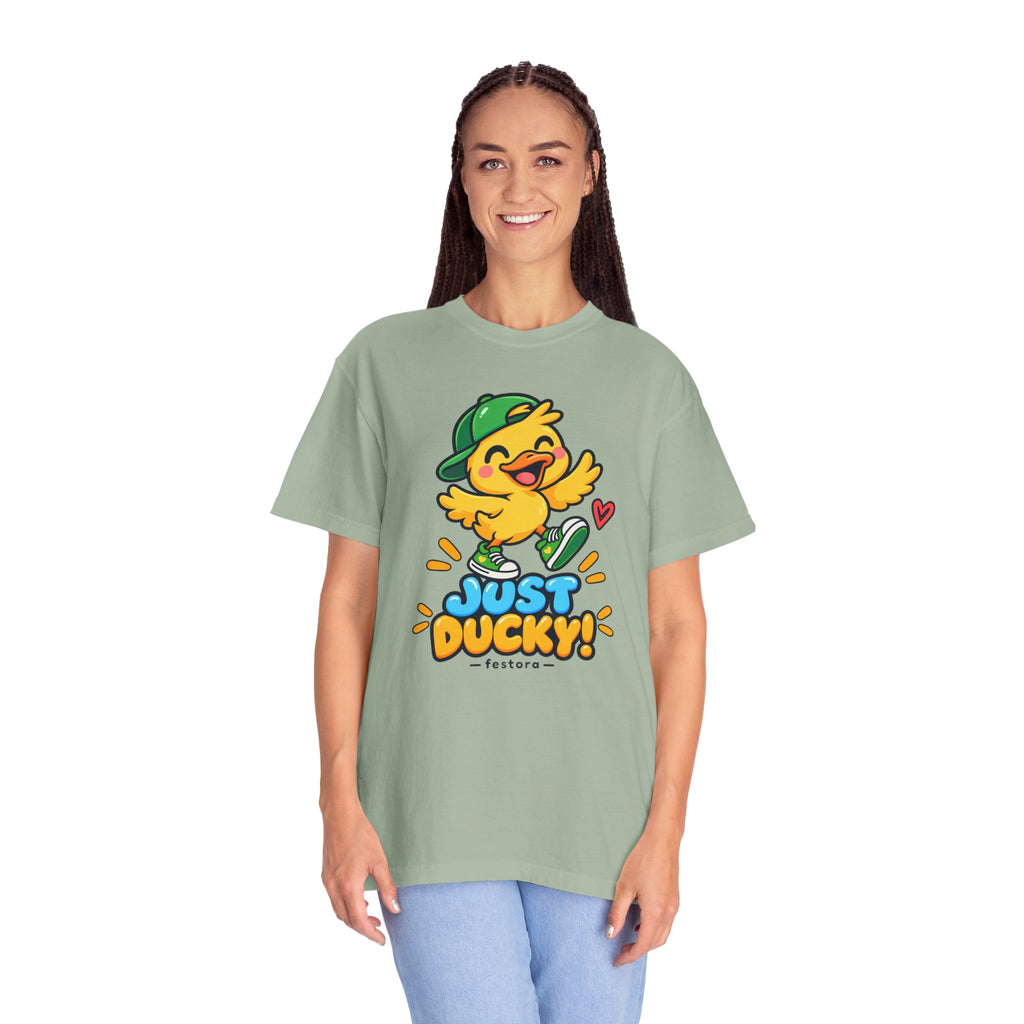 Just Ducky! – Cute Happy Duck Graphic T-Shirt