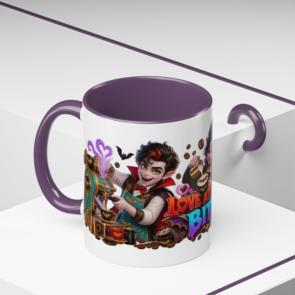 Love at First Bite Vampire Barista Halloween White Mug