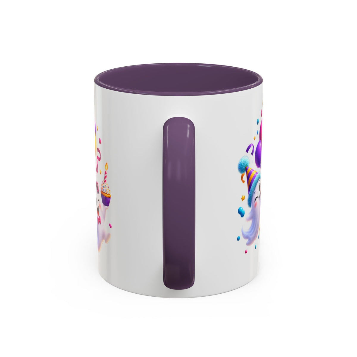 Happy Birthday Accent Coffee Mug - Colorful Celebration Mug (11oz, 15oz)