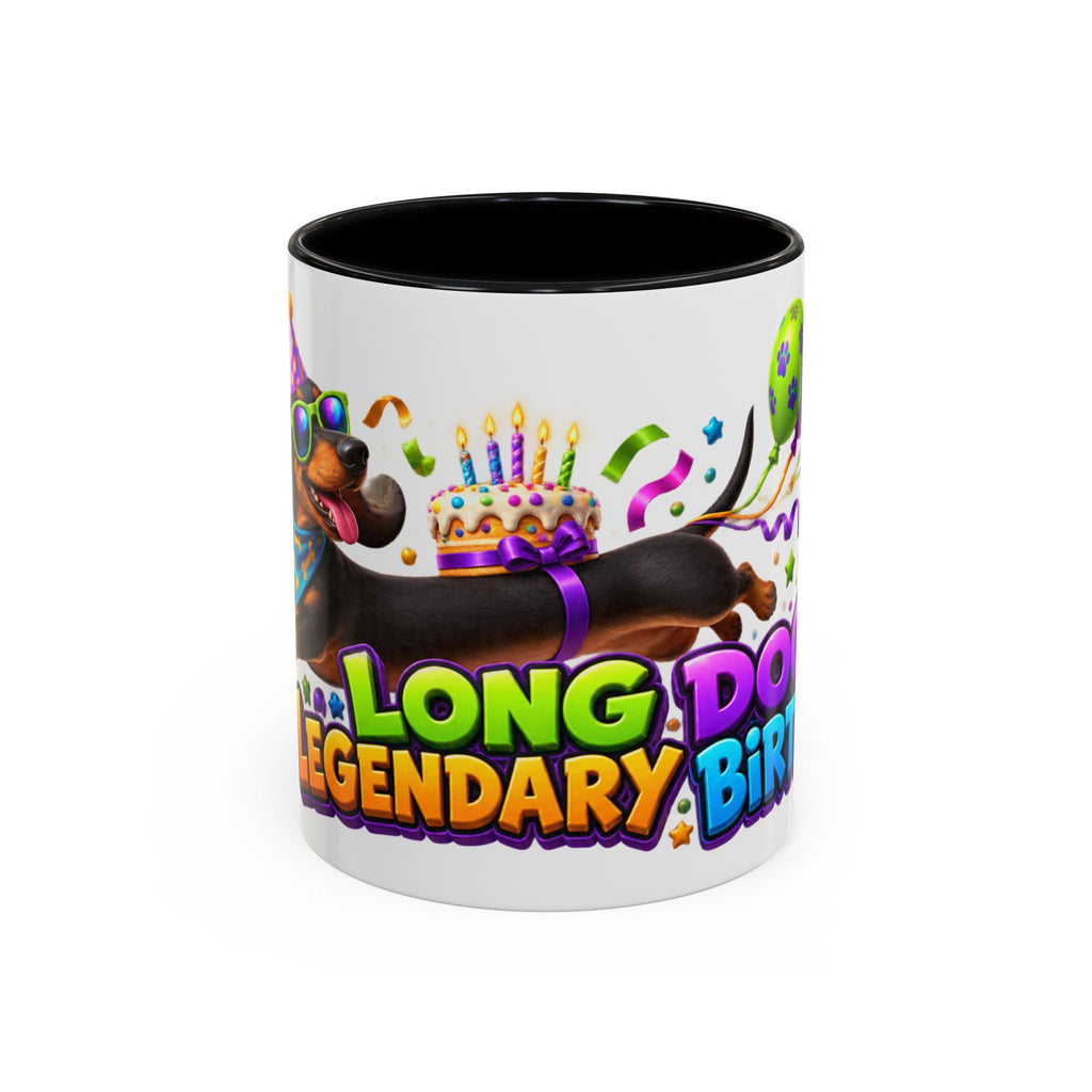 Long Dog Legendary Birthday Dachshund White Mug