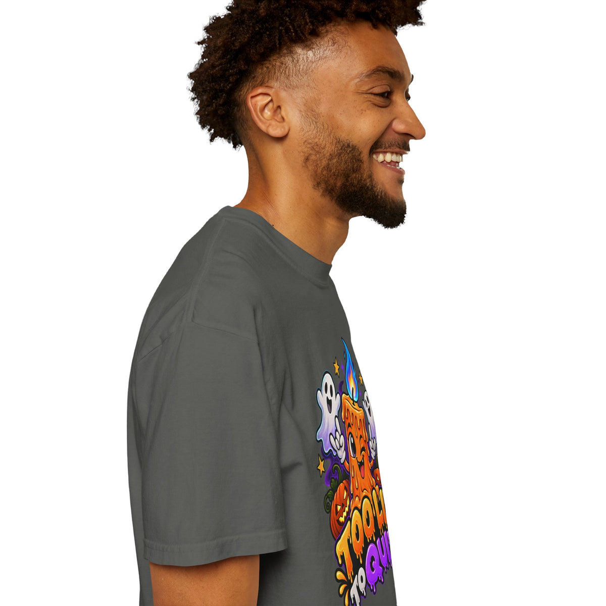 Too Lit to Quit – Funny Halloween Candle T-Shirt