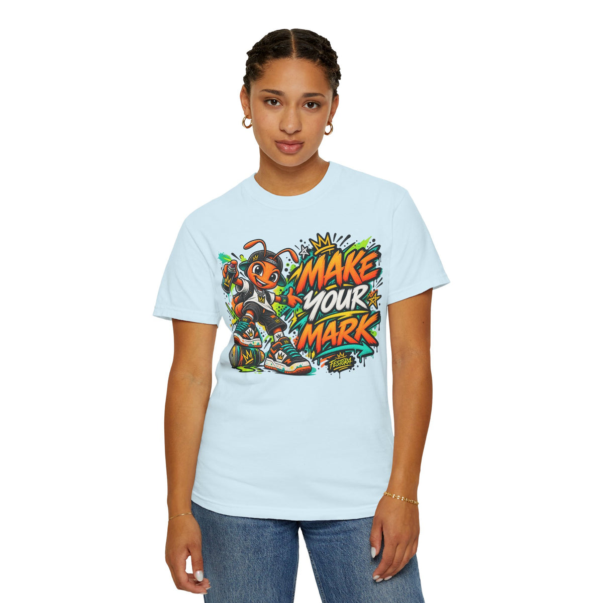 Make Your Mark  Graphic T-Shirt - Streetwear Ant Mascot Design