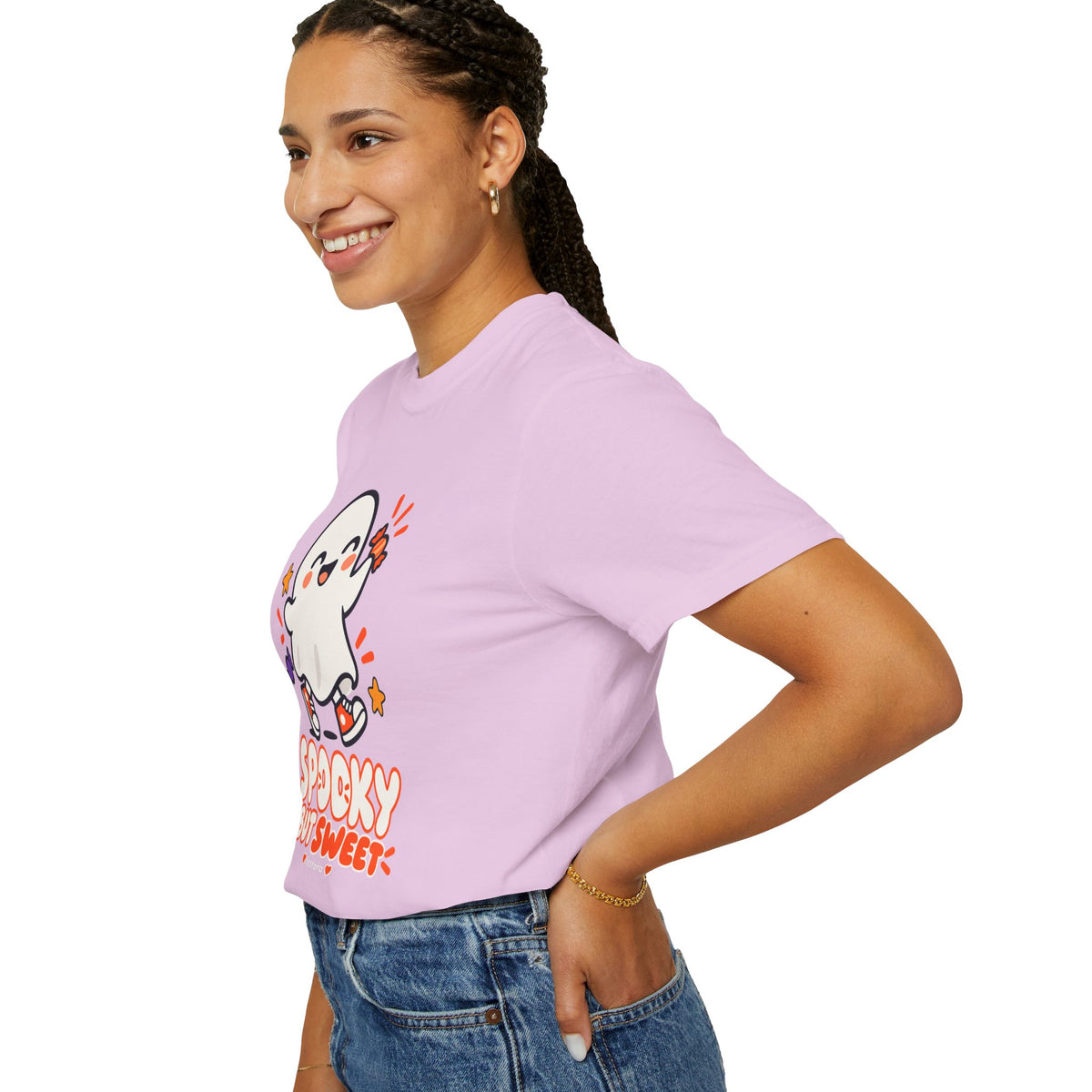 Spooky but Sweet Ghost T-Shirt | Cute Halloween Graphic Tee