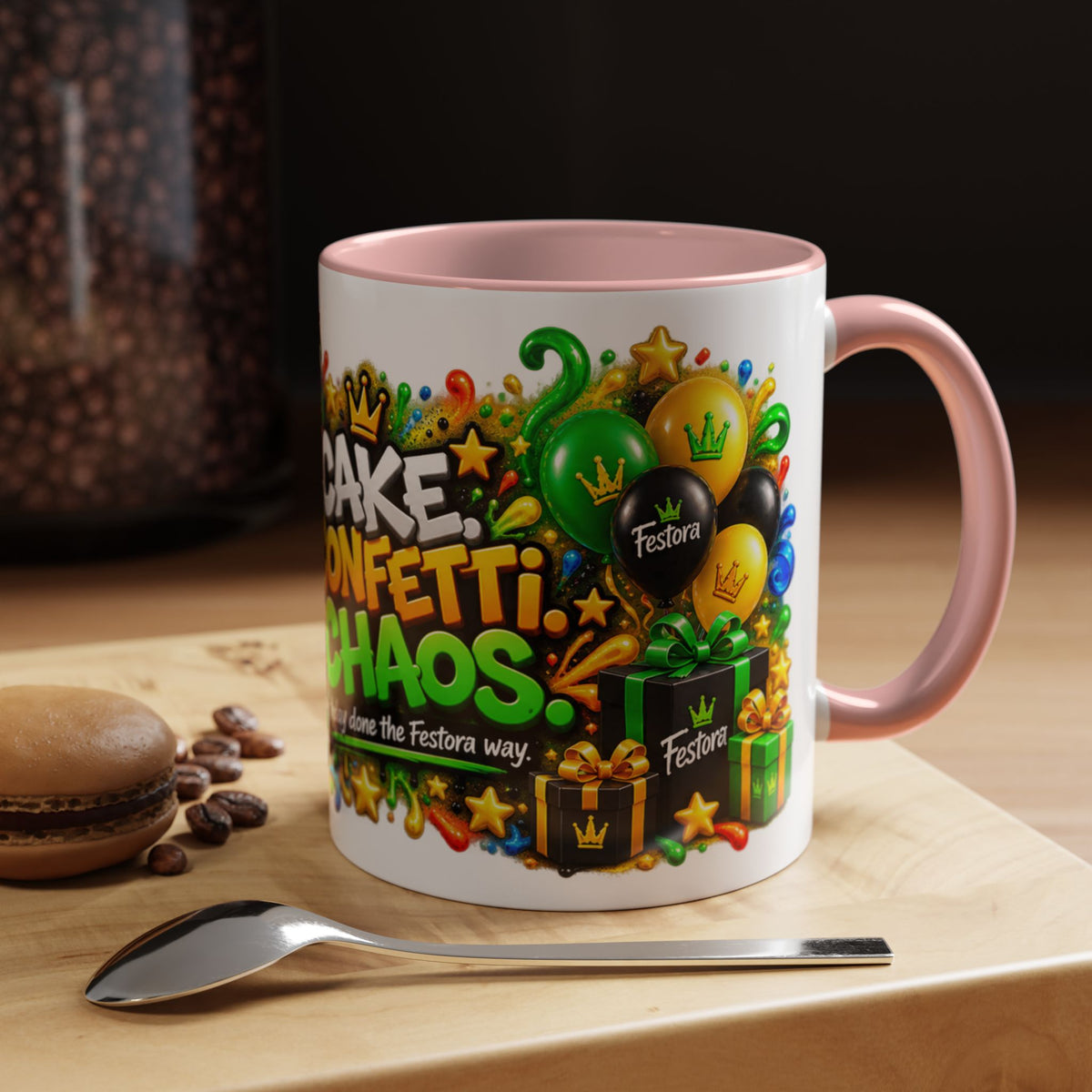Festora Ant Birthday Mug – Cake Confetti Chaos Coffee Cup