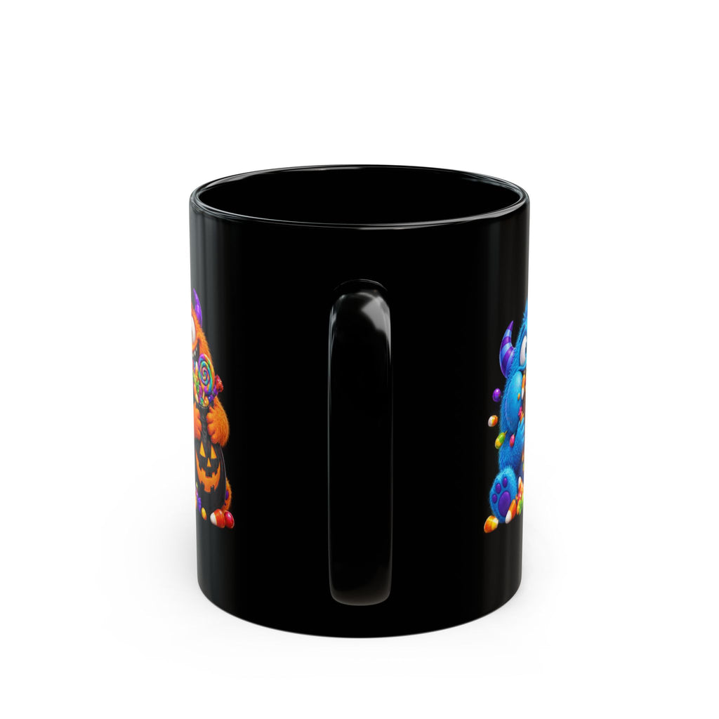I’m Just Here for the Boos Funny Halloween Monster Black Mug