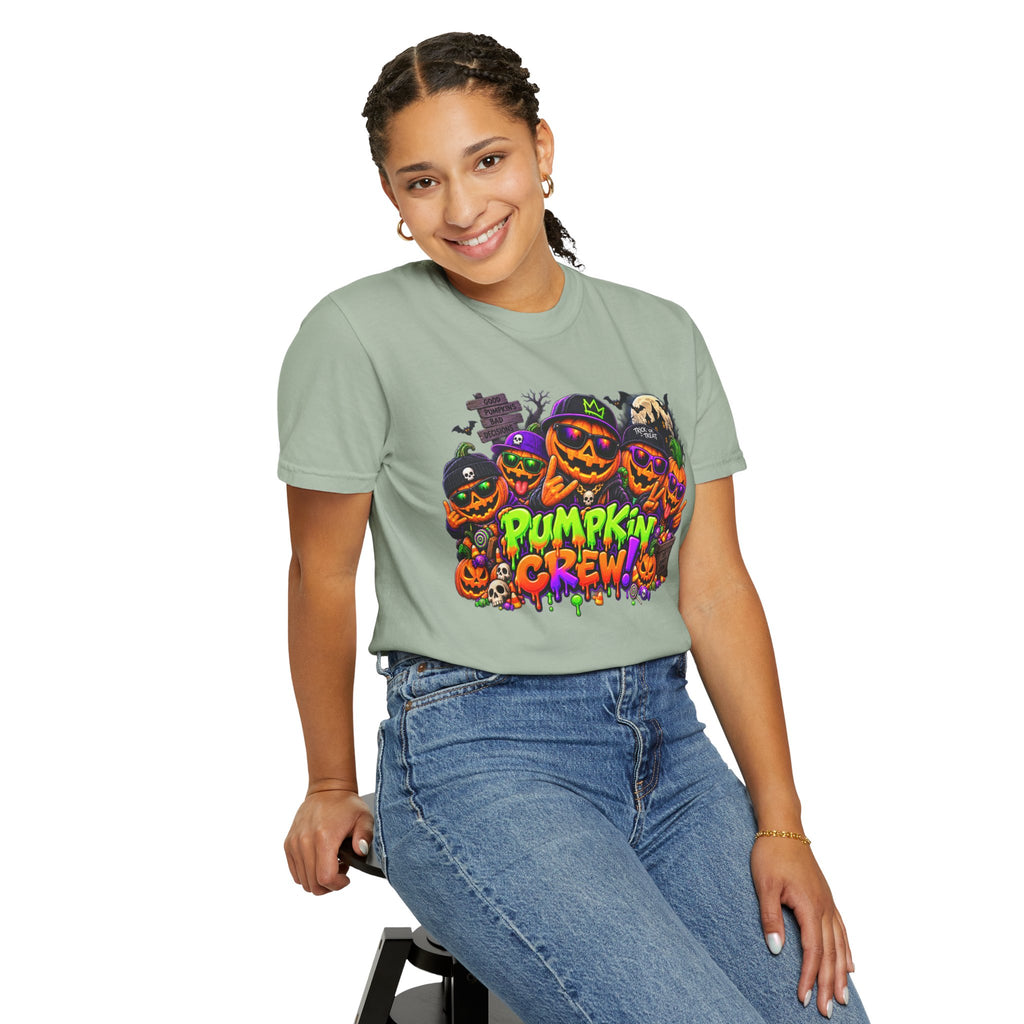 Pumpkin Crew Halloween T-Shirt – Funny Jack O’ Lantern Graphic Tee