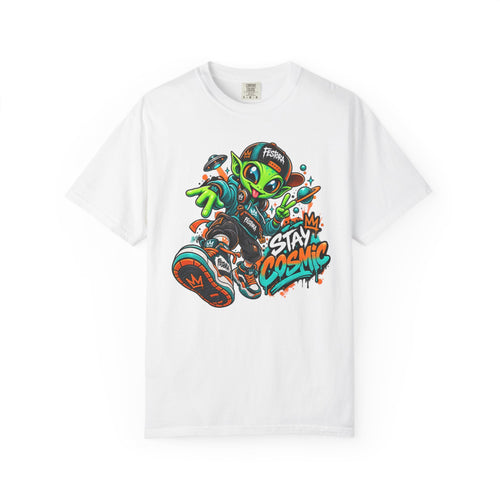 Alien Streetwear T-Shirt — “Stay Cosmic” Graphic Tee