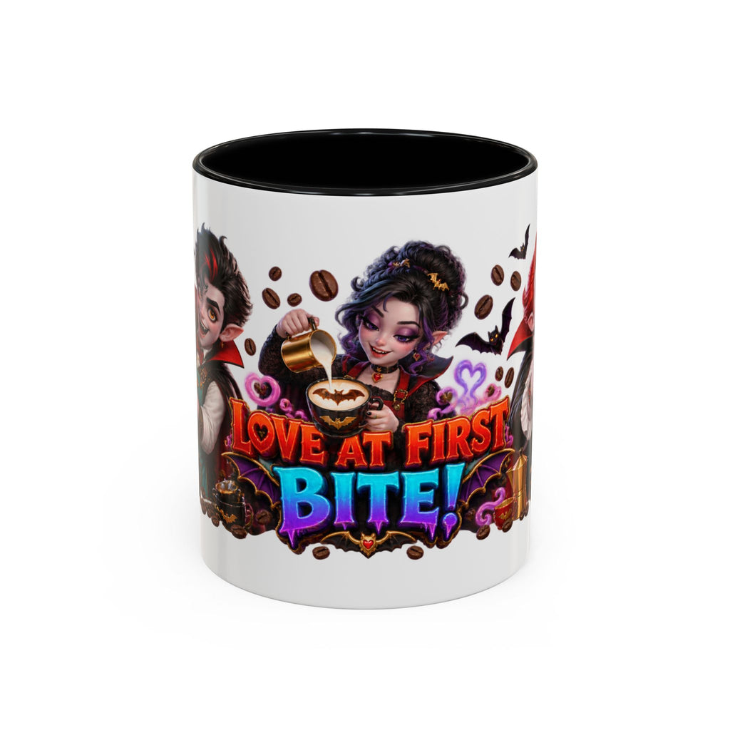 Love at First Bite Vampire Barista Halloween White Mug