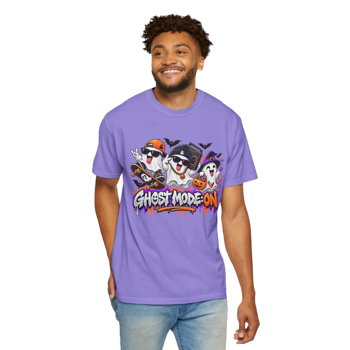 Ghost Mode: ON – Halloween Ghosts Graphic T-Shirt