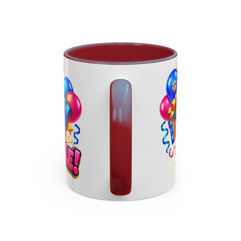Birthday Mode Full Wiggle Corgi White Mug