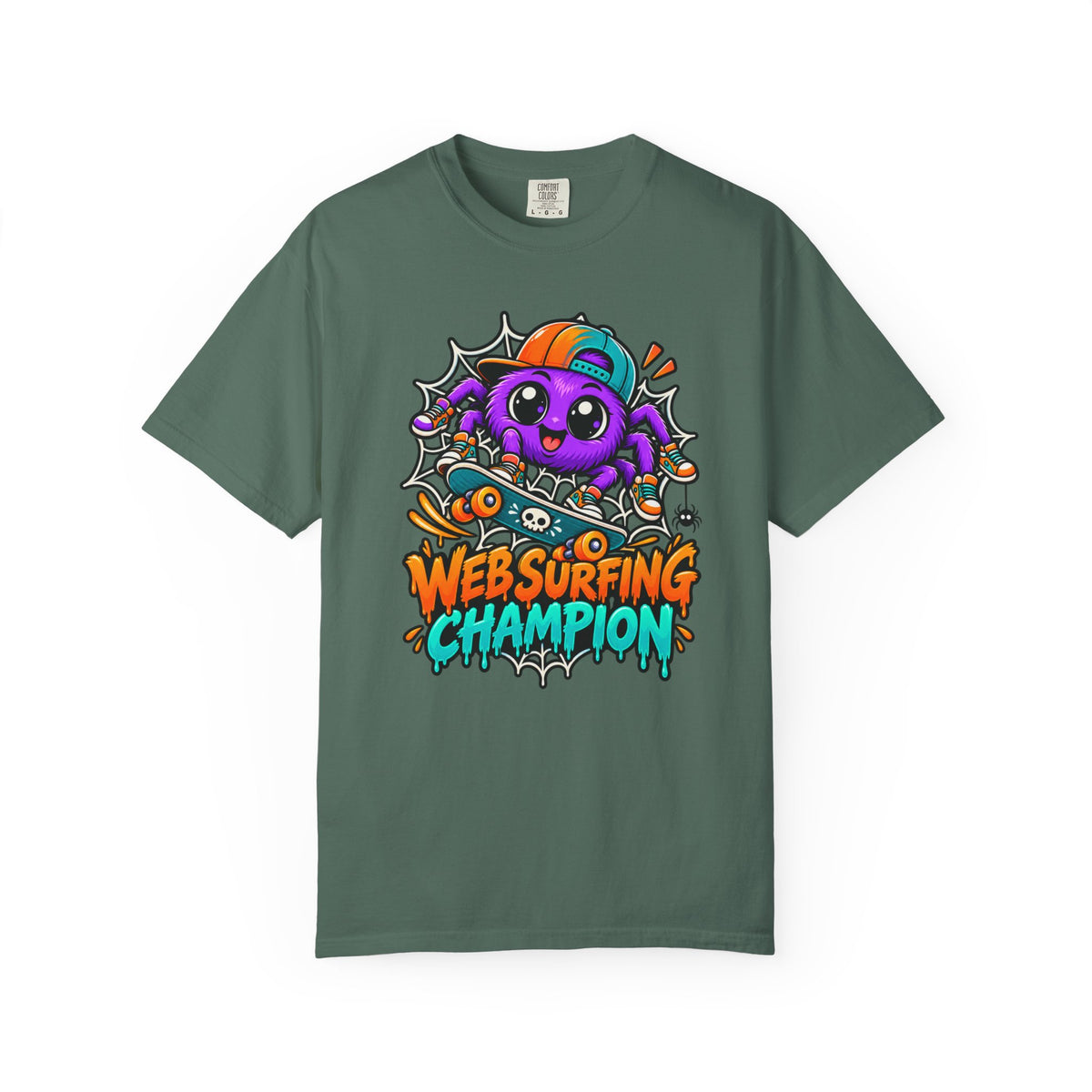 Web Surfing Champion – Cute Halloween Spider T-Shirt