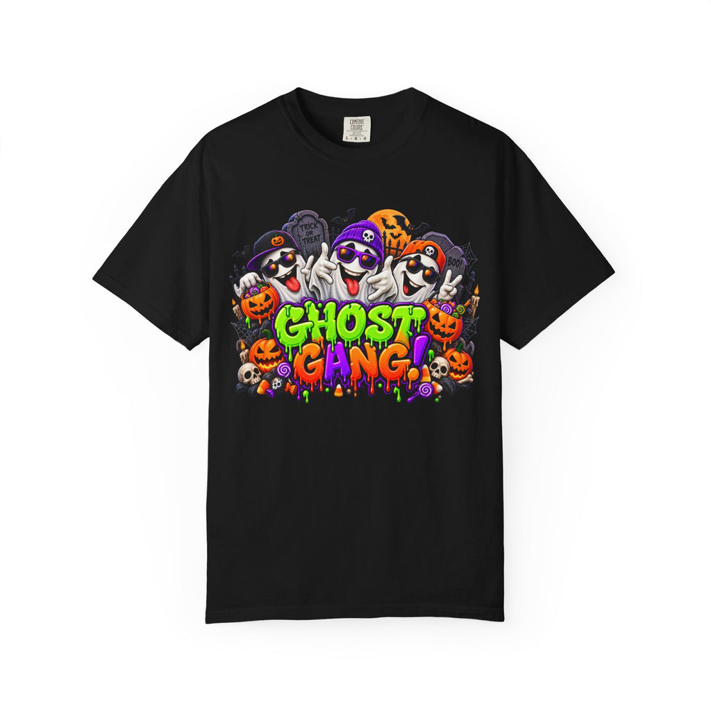 Ghost Gang Halloween T-Shirt – Funny Colorful Ghost Graphic Tee