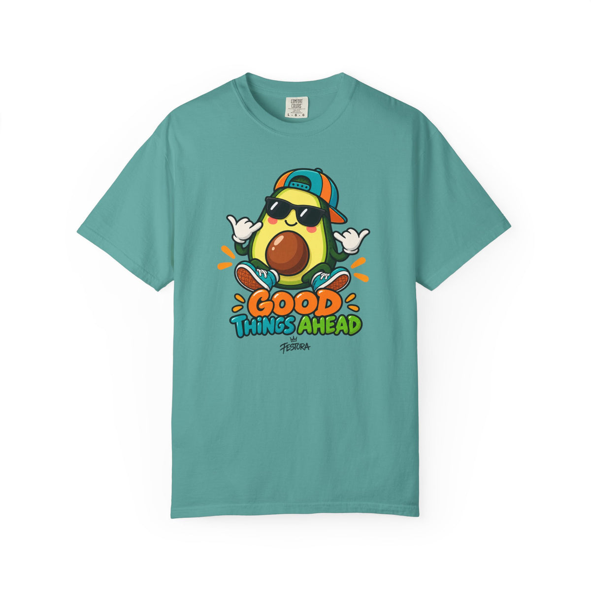 Good Things Ahead Avocado Graphic T-Shirt | Festora Everyday