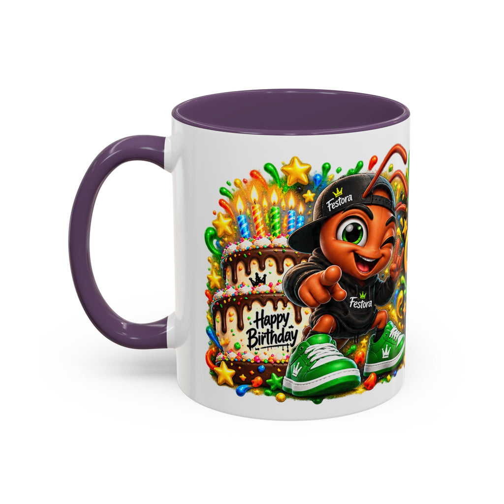 Festora Ant Birthday Mug – Cake Confetti Chaos Coffee Cup