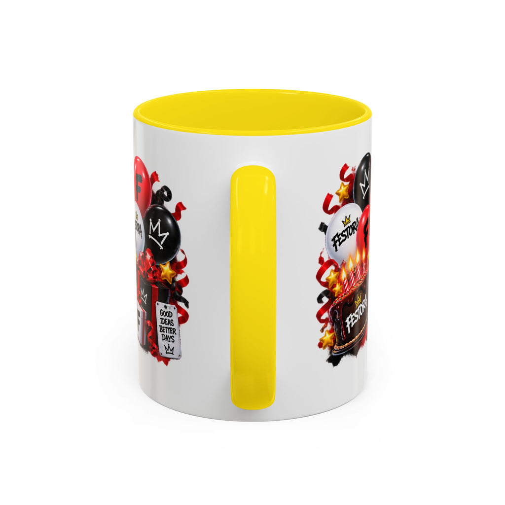 Festora Grafx Birthday Mug – Birthday Level Up Robot Coffee Cup