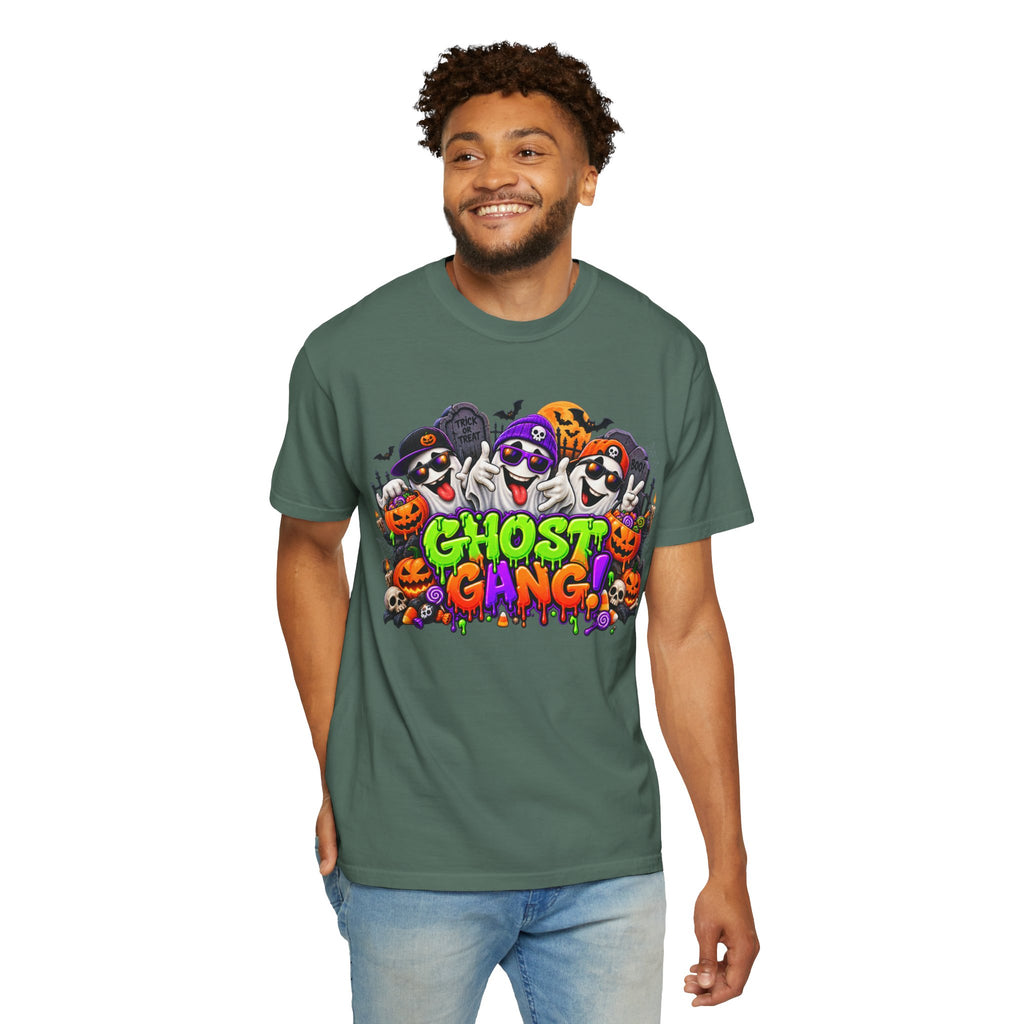 Ghost Gang Halloween T-Shirt – Funny Colorful Ghost Graphic Tee