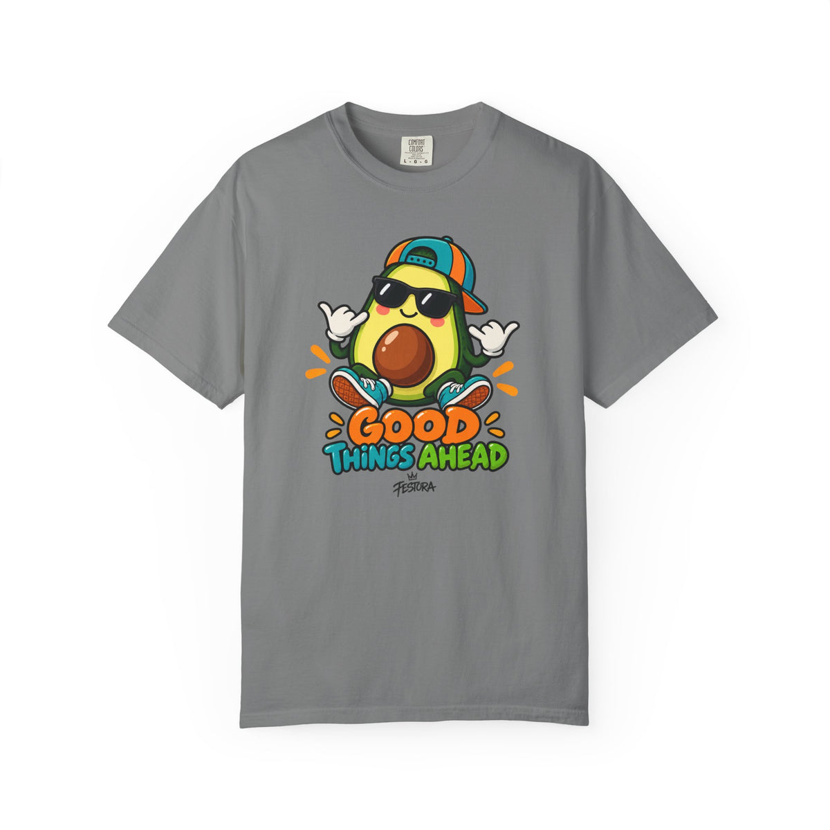 Good Things Ahead Avocado Graphic T-Shirt | Festora Everyday