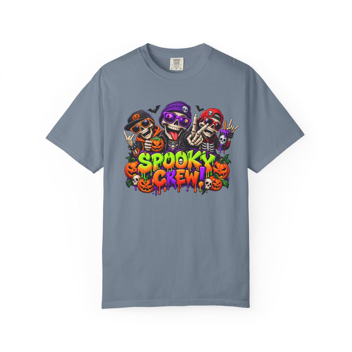 Spooky Crew Halloween T-Shirt – Funny Skeleton Graphic Tee