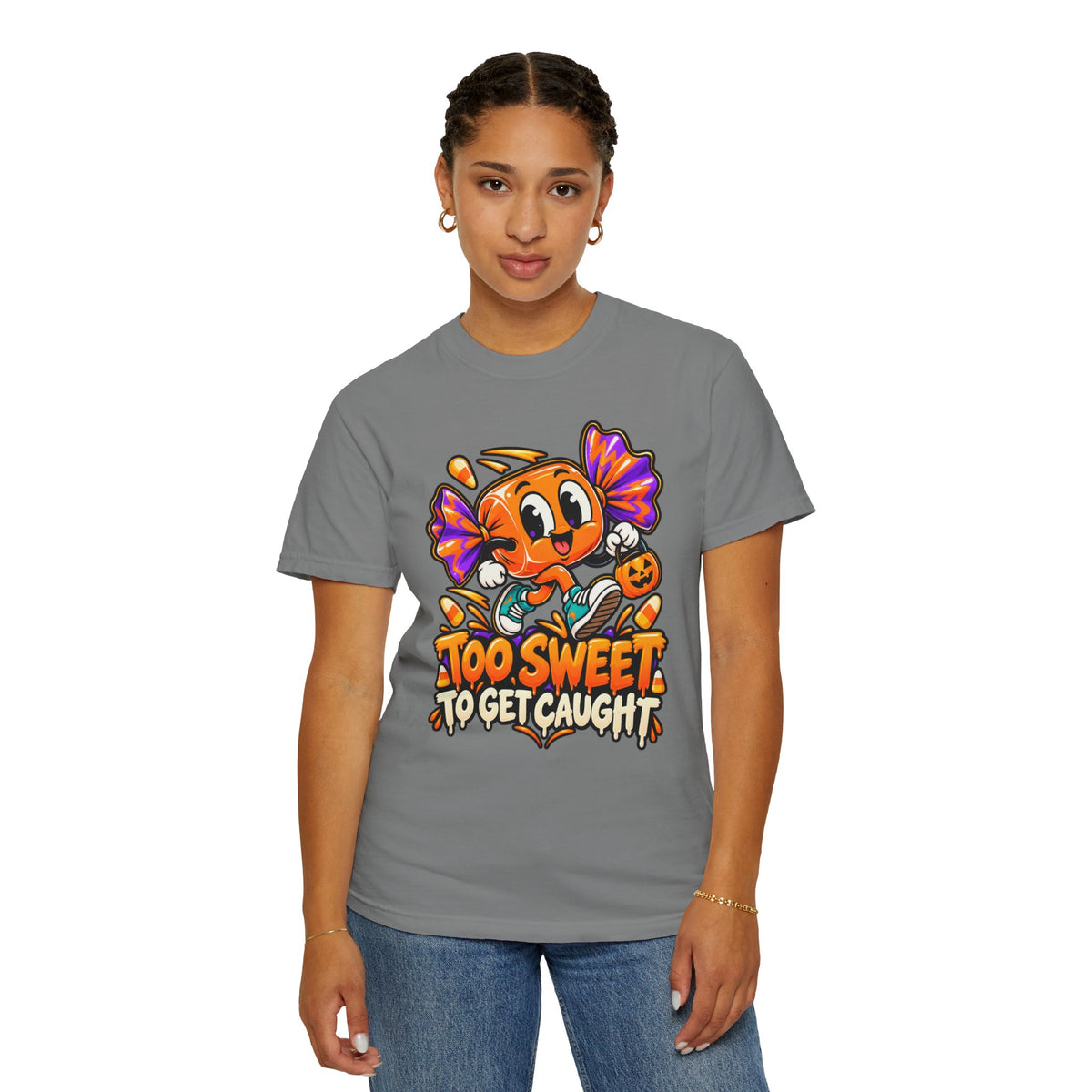 Too Sweet to Get Caught – Cute Halloween Candy T-Shirt