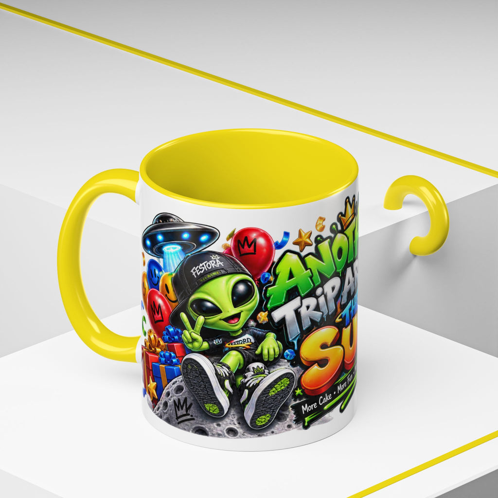 Festora Alien Birthday Mug – Another Trip Around the Sun Coffee Cup
